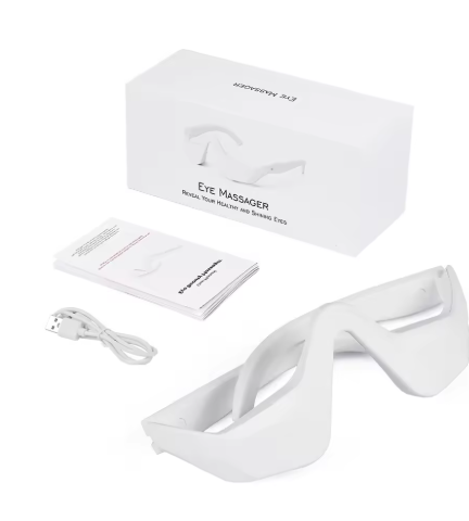 Red Eye Massager Under-Eye Glasses Massager Relieves Eye Fatigue Eyes Massage Glasses Eye Fatigue Relief Massager