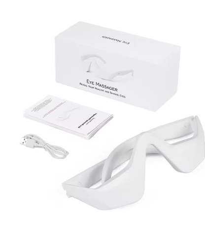 Red Eye Massager Under-Eye Glasses Massager Relieves Eye Fatigue Eyes Massage Glasses Eye Fatigue Relief Massager